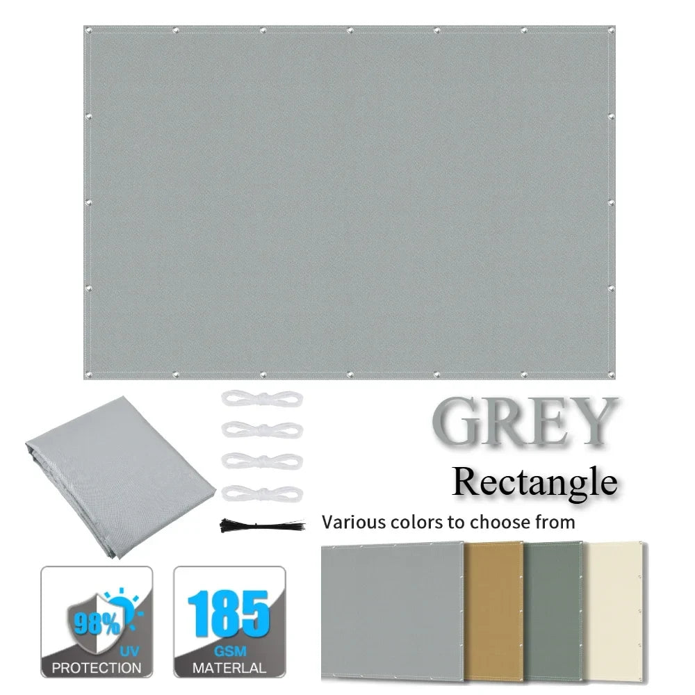 Waterproof Sun Shade Cloth with Grommets | Pergola Canopy Tarp