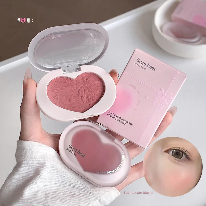 Single Heartbeat Cream Blush Silky Texture Long-lasting Natural
