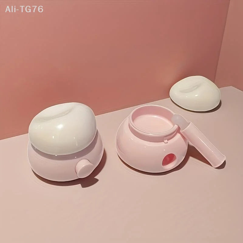 Mini Refillable Lip Balm & Face Cream Jar with Silicone Spoon 3.5g