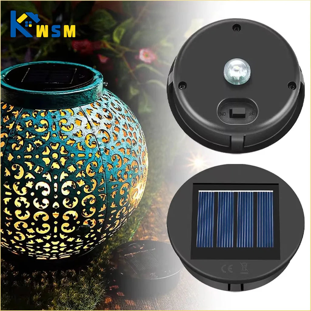 Solar Lantern Lamp Shade Replacement – Hollow Pattern Light Cover