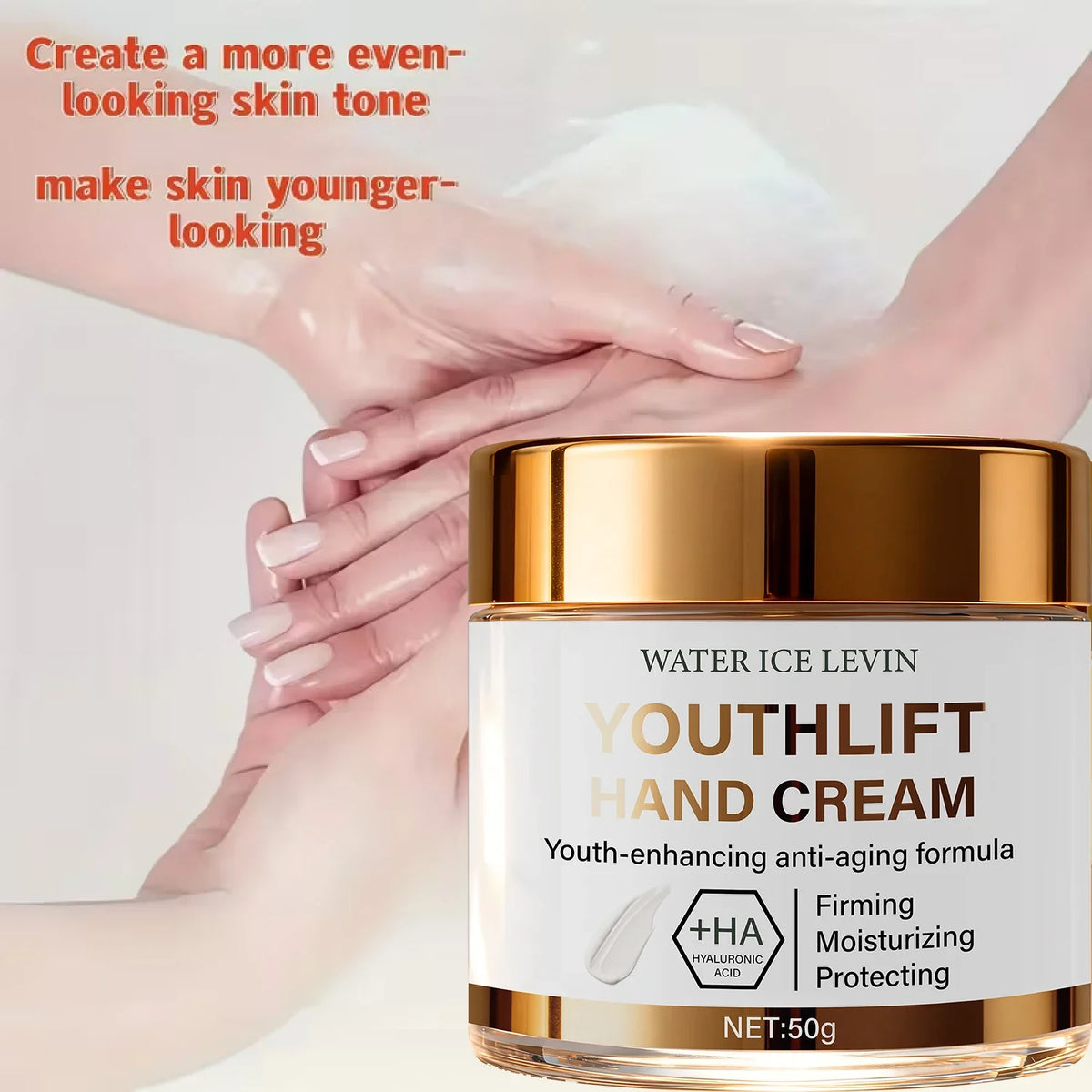YouthLift Anti-Aging Hand Cream – HA & Retinol, 50g