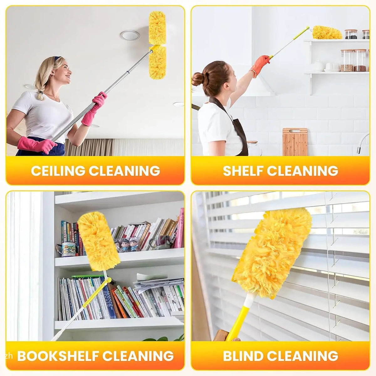 360° Electrostatic Microfiber Duster – Dust & Cobweb Cleaner