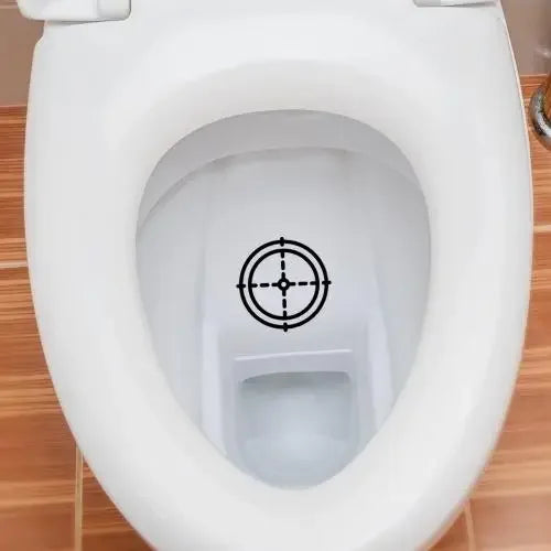 Creative Hit Target Toilet Stickers Funny Man Removable Bathroom
