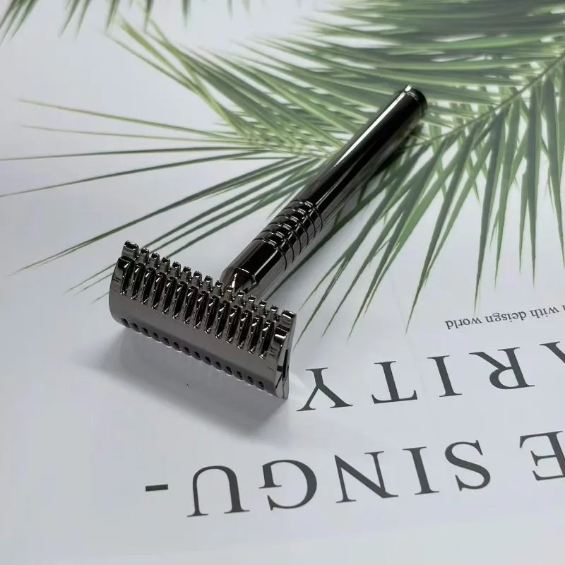 2026 Yaqi Charcoal Safety Razor Mens Comfortable Shaving