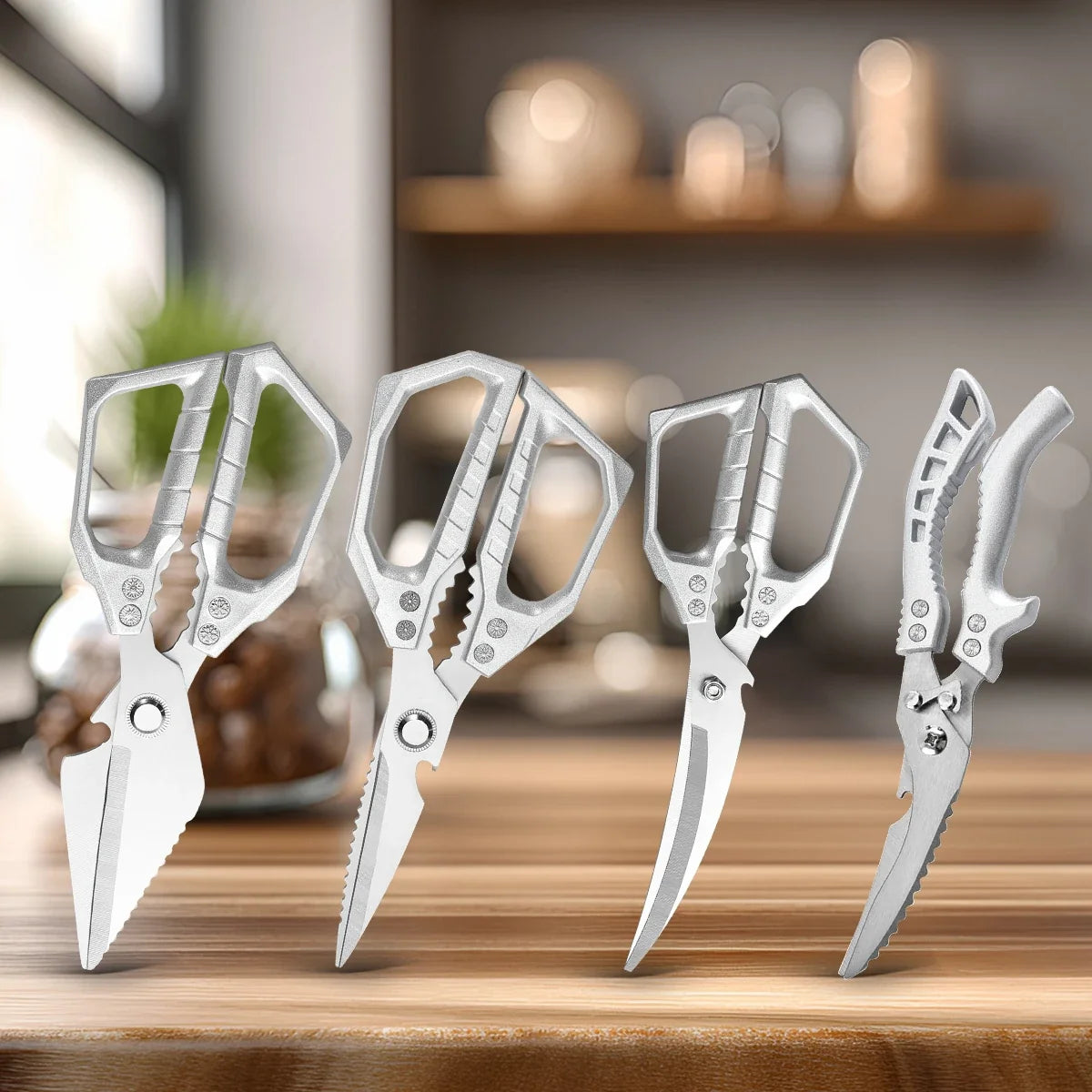 SHENJIU Kitchen Shears – Heavy Duty Stainless Steel Bone Scissors