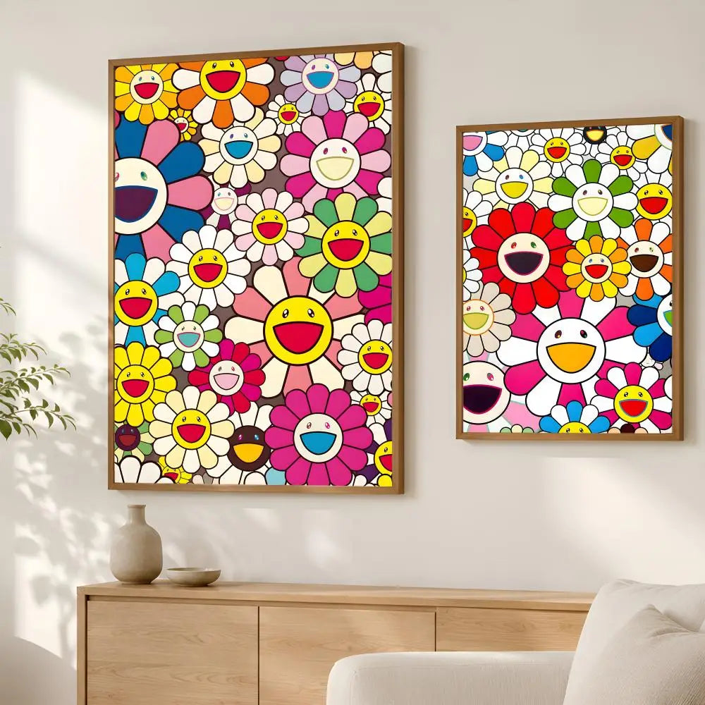 Murakami Takashi HD PVC Self-Stick Wall Art Poster | Home Décor