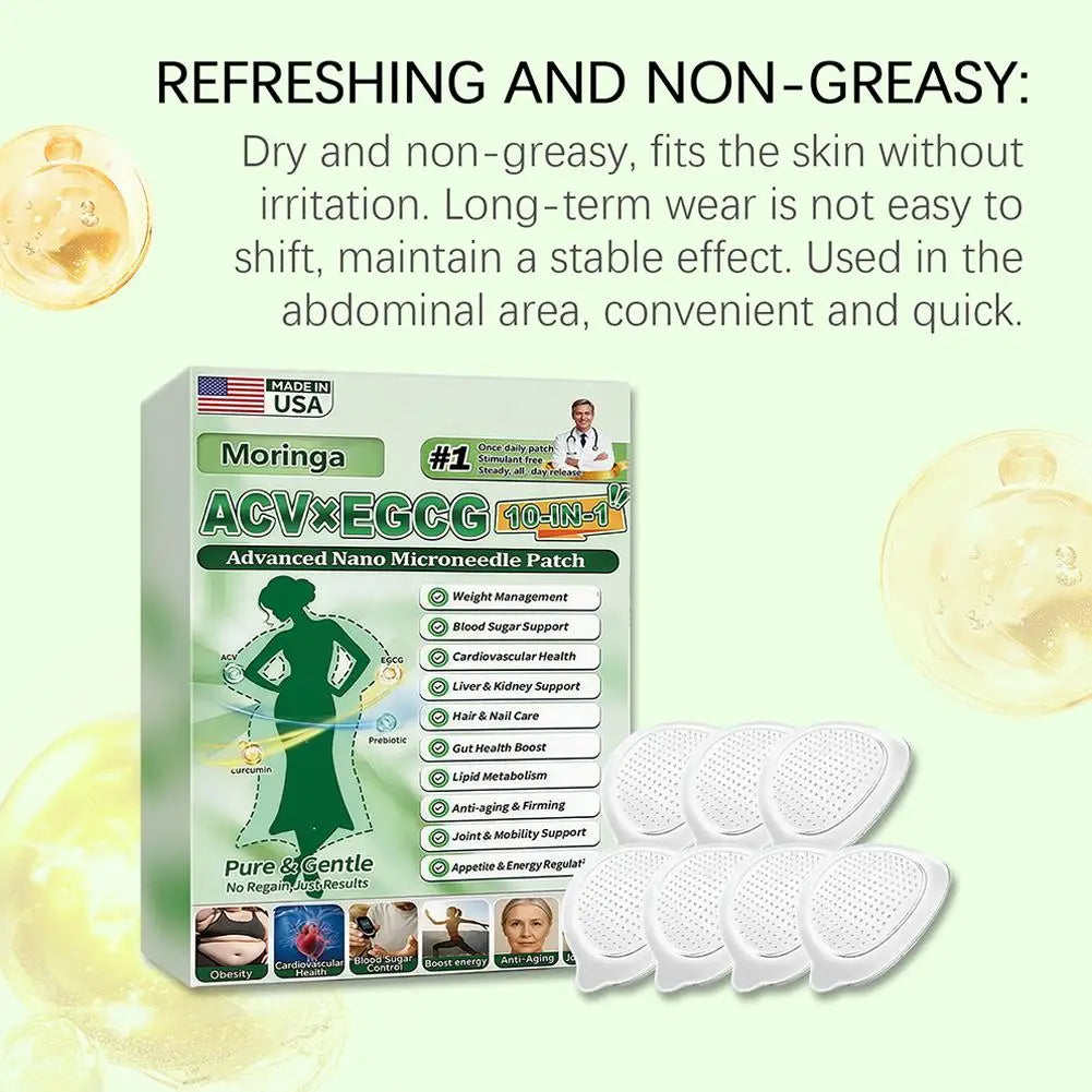 Moringa Nanos Microneedles Painless Men Women Non-invasive