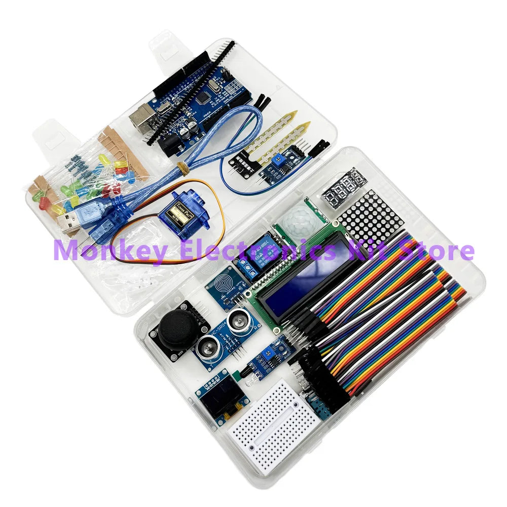OLED Starter Learning Kit – R3 Board & LCD 1602 for Beginners