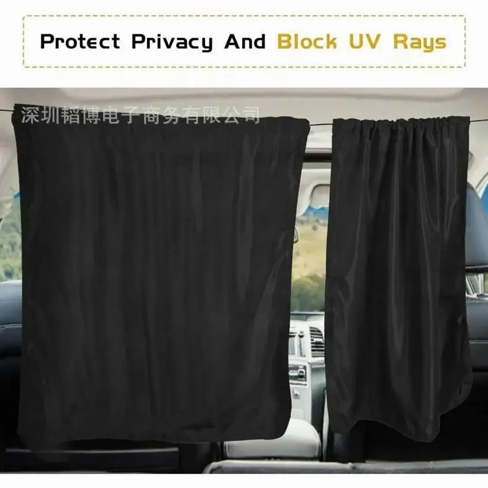 4-Pack Car Privacy Curtain Set | Sun Shade for Camping & Travel