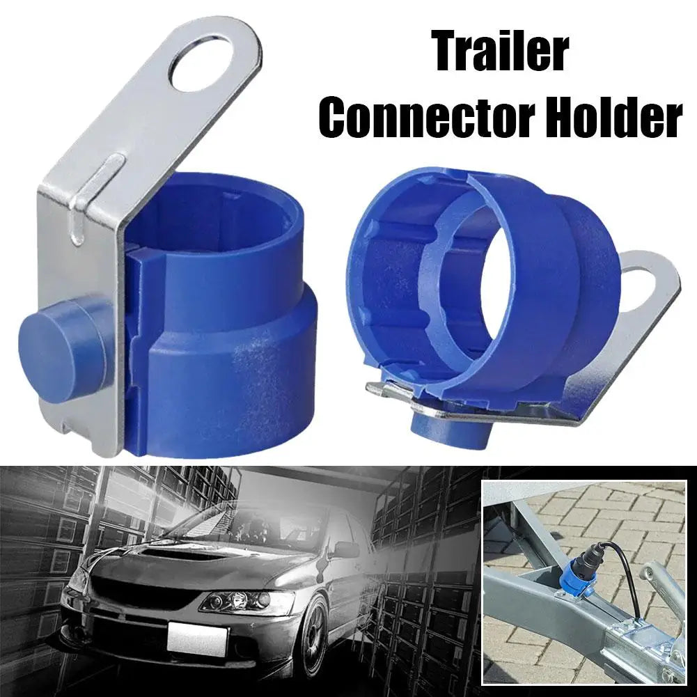 Round Parking Cover Trailer Plug Holder ABS Accessory Bracket Fixed