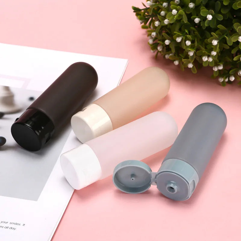Portable Plastic Tubes Bottling Bottle Cylindrical Squeeze Bottles