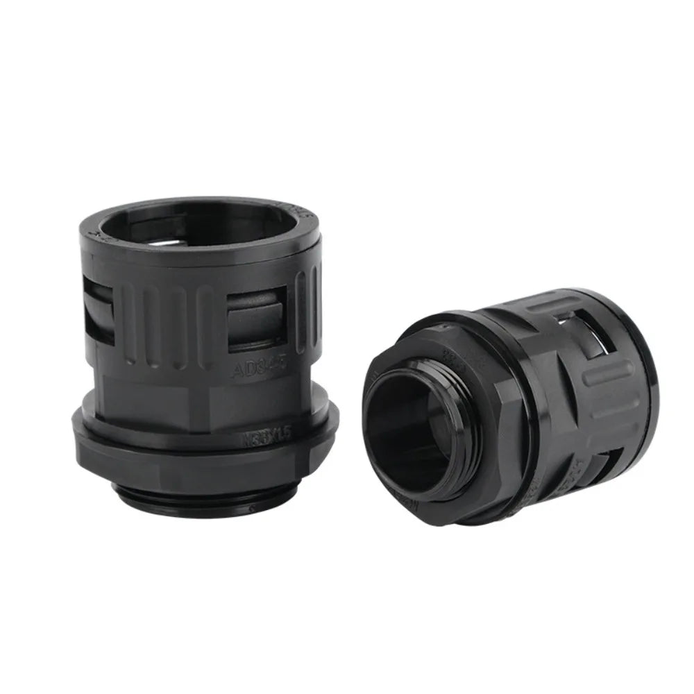 10-Pack Nylon Corrugated Tube Connectors | Conduit Glands AD13–AD34