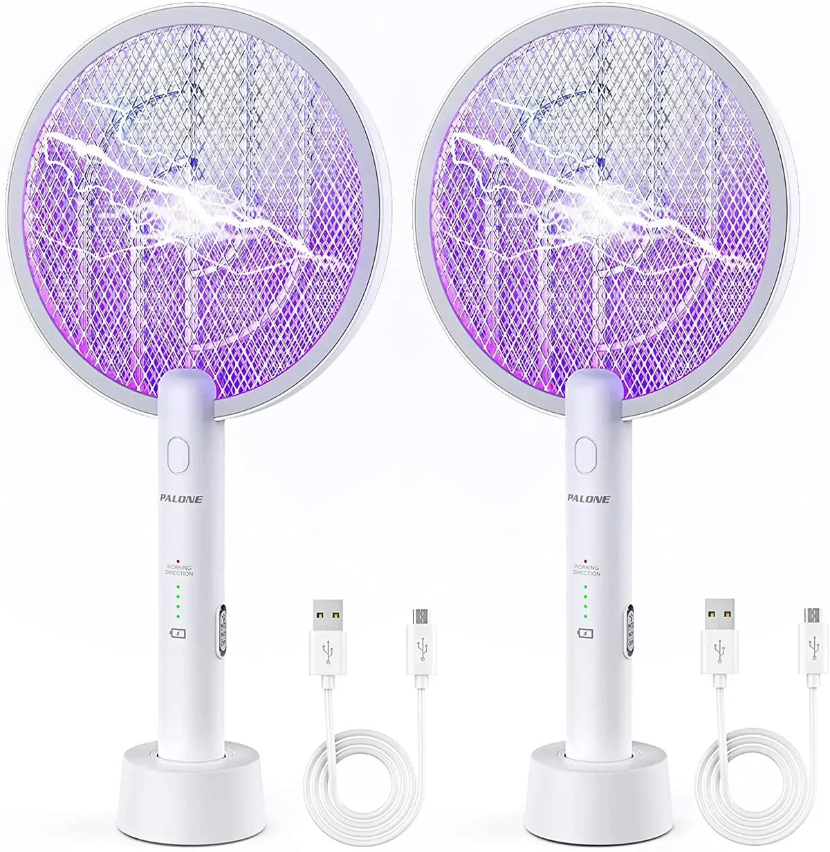 AISITIN 2-in-1 Electric Mosquito Swatter & Bug Zapper USB Rechargeable
