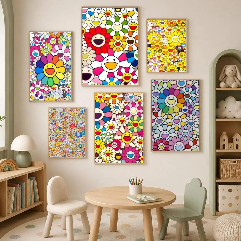 Murakami Takashi HD PVC Self-Stick Wall Art Poster | Home Décor