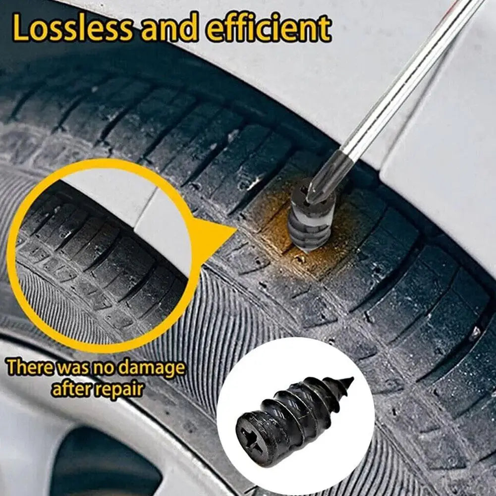 Vacuum Tire Puncture Repair Screwdriver Storage Box Self-service Plug