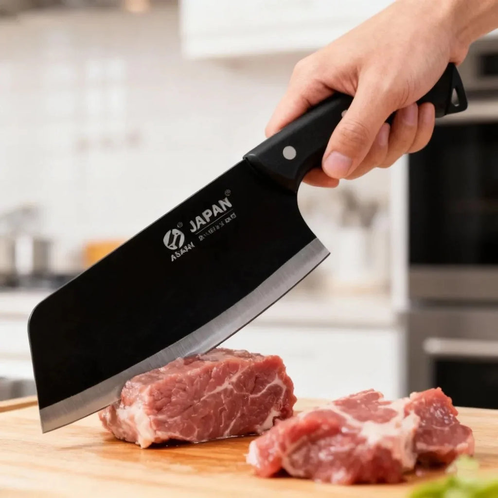 Stainless Steel Kitchen Cleaver – Sharp Knife for Meat & Veg