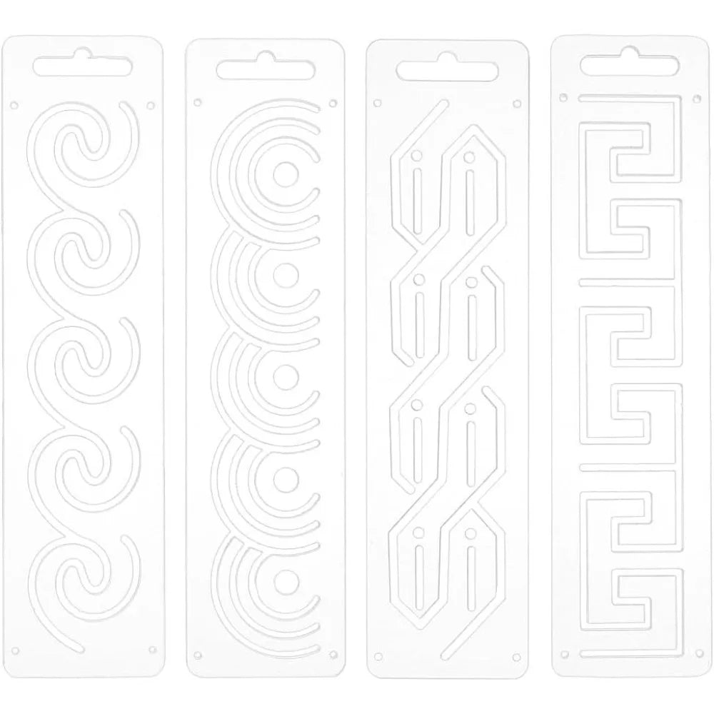 4-Pc Acrylic Sashiko Stencil Set – Hand Quilting Templates