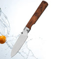 COOKCRAZE Folding Bread Knife | 440A Stainless Steel Rosewood