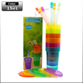 Colorful BPA-Free Straw Cups with Leak-Proof Lids | Kids & Party