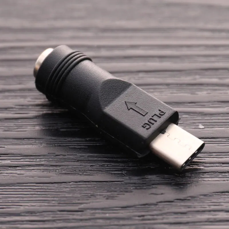 DC 5.5x2.1mm Female to USB Type-C Male Power Adapter Converter