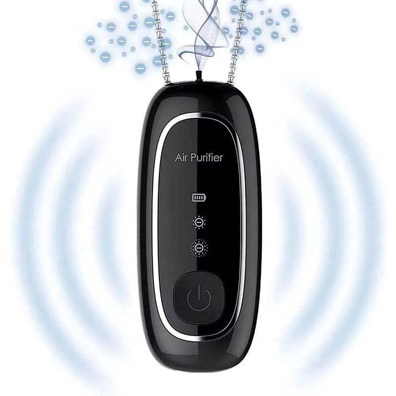 Portable Neck Air Purifier Necklace | Wearable Personal Purifier