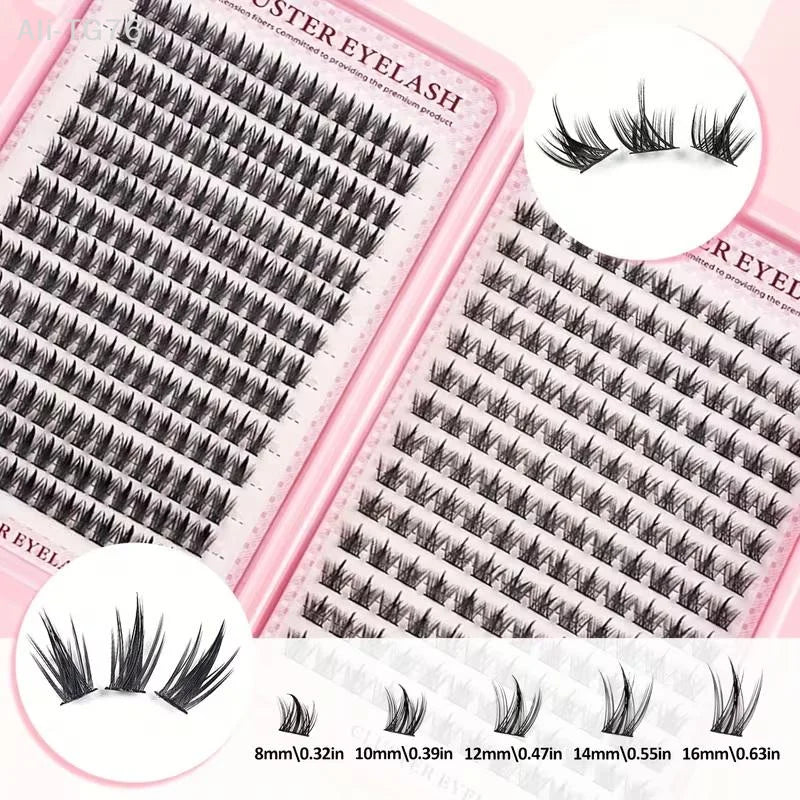 392 Pcs Eyelash Extension Kit | Fluffy DIY Lash Set & Tools