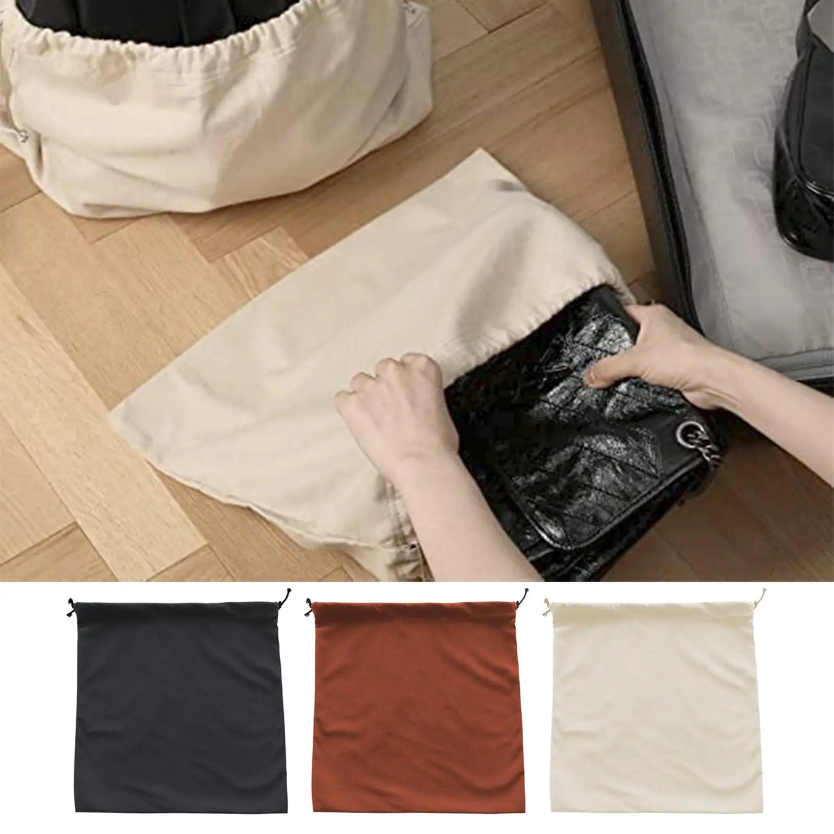 Drawstring Dust Bags for Purses & Handbags | Storage Pouch