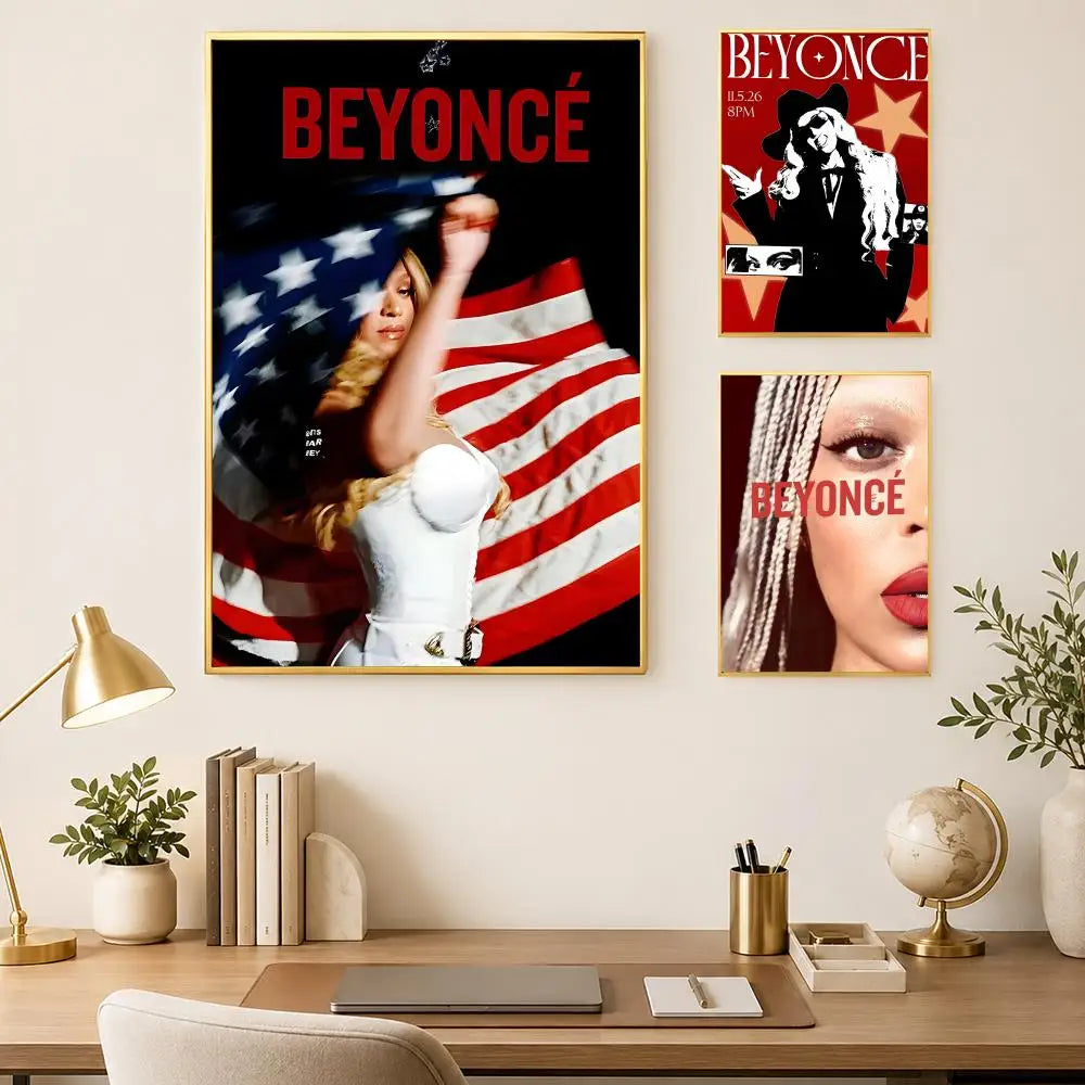 Beyoncé HD Self-Stick Wall Art Poster – Waterproof Home Decor