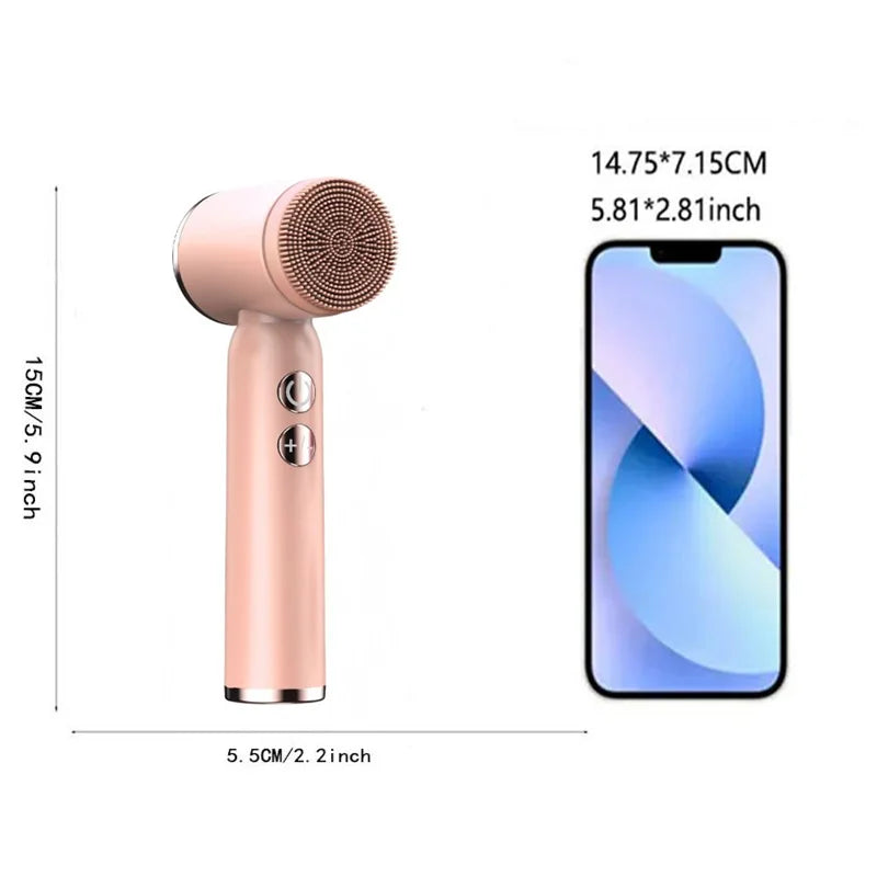 Silicone Electric Facial Cleansing Brush | Ultrasonic Massager
