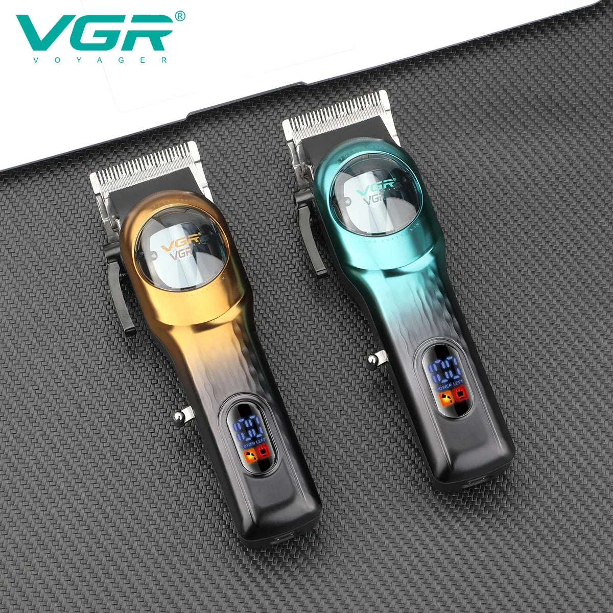 VGR V-166 Professional Rechargeable Hair Clipper Set | LCD Display
