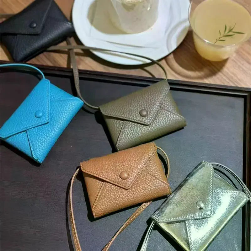 Mini PU Leather Crossbody Bag – Coin Purse & Card Holder