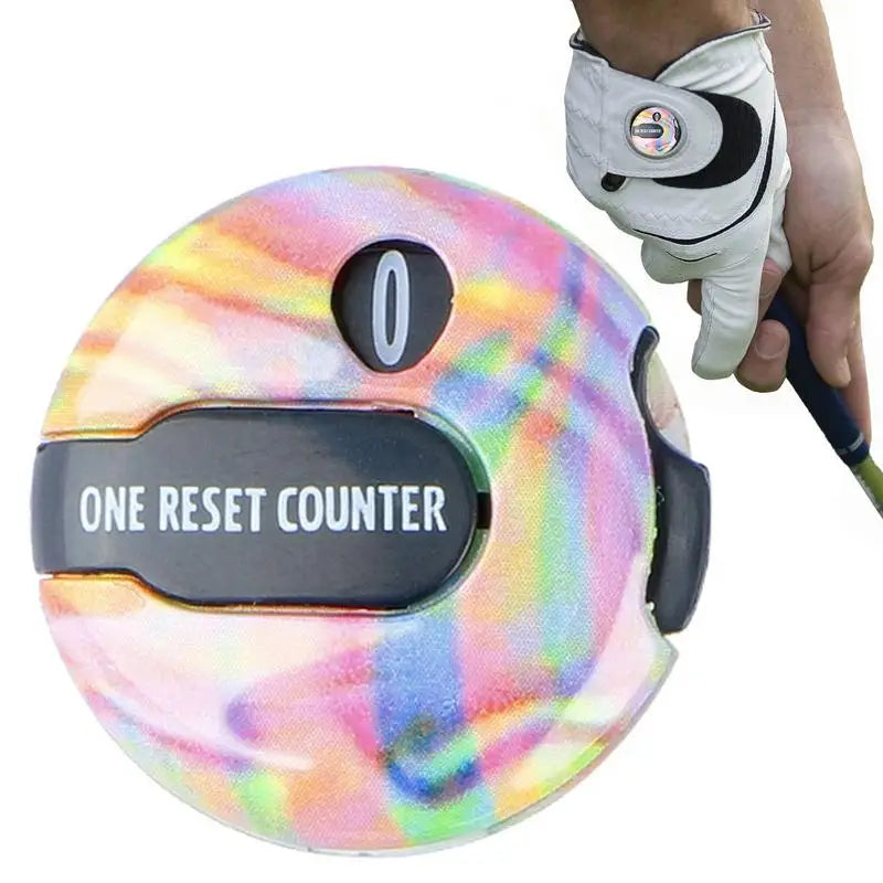Golf Score Counter Portable Clicker Keeper Touch Reset Clip