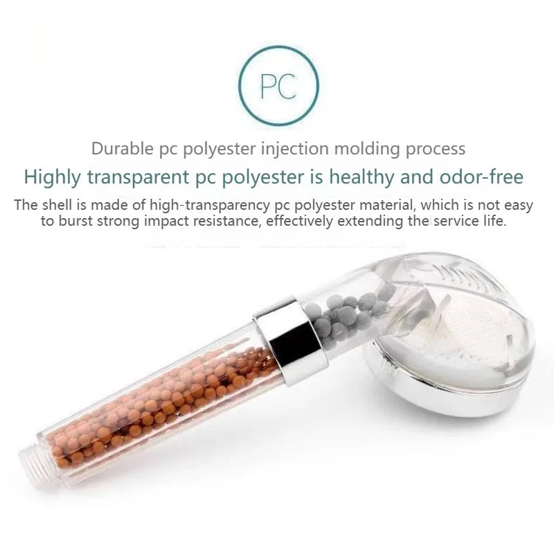 High Pressure Anion Spa Handheld Shower Head – Water Saving
