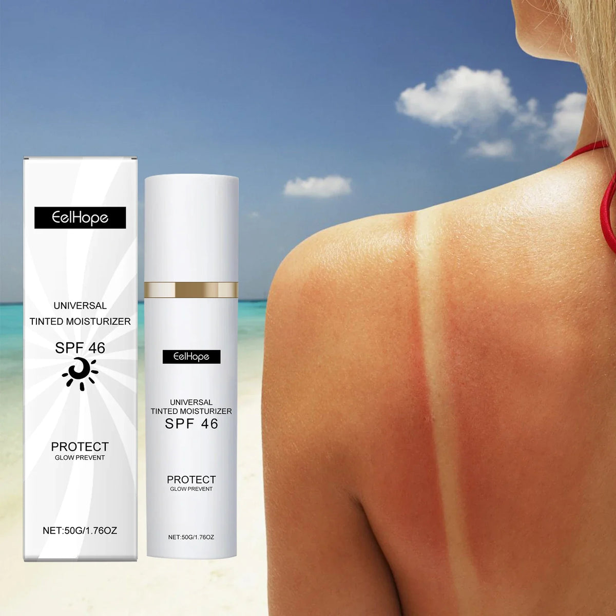 EELHOPE Tinted Moisturizer Sunscreen – Lightweight Brightening