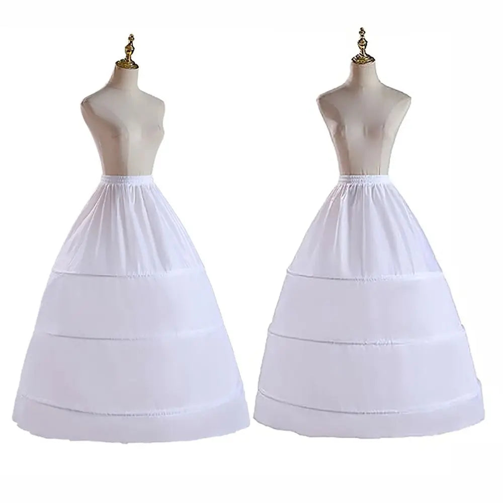 Women's 3-Hoop Crinoline Petticoat Underskirt 65/78/90cm