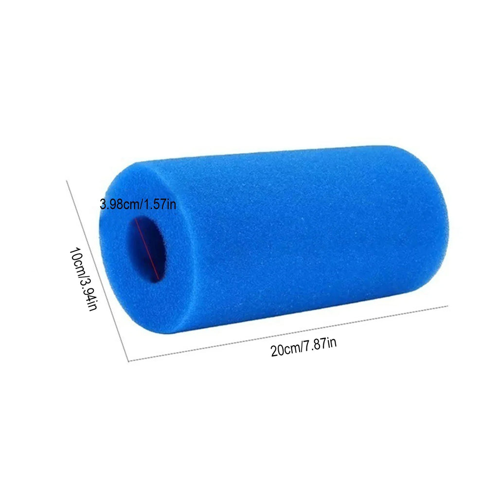 Reusable Pool Filter Sponge Column 20x10x4cm Circle Design