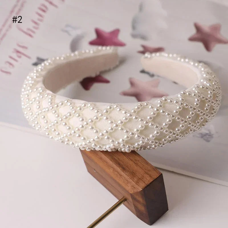Retro Pearl Headbands for Women – Elegant Hair Accessories