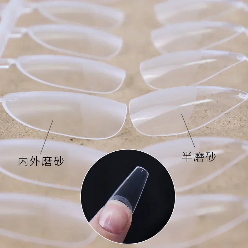 120pcs Matte Press On Nails – Oval Almond Soft Gel Full Cover