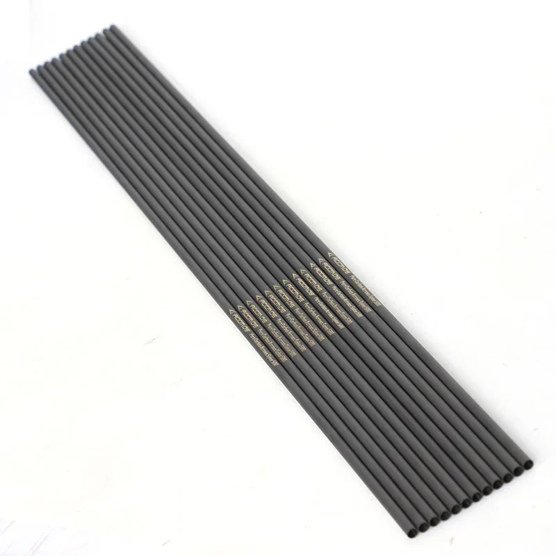 Pure Carbon Arrow Shaft ID Spine 300-1500 Archery Outdoor Shooting