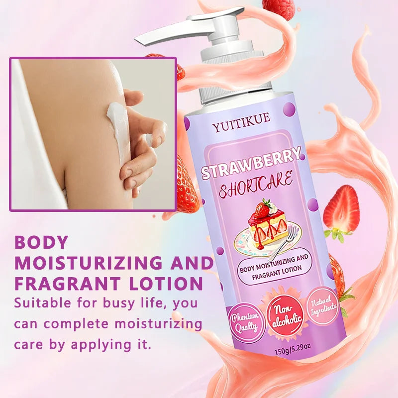 YUITIKUE Strawberry Body Lotion – Hydrating & Long-Lasting Scent