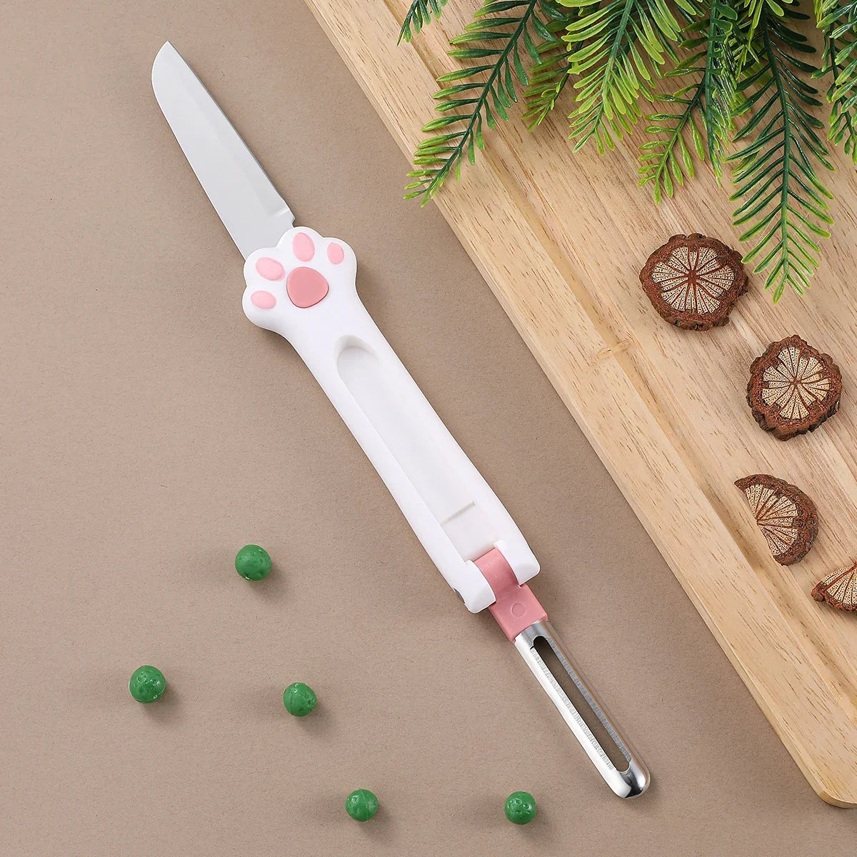 2-in-1 Folding Fruit Knife & Stainless Steel Peeler | SHENJIU