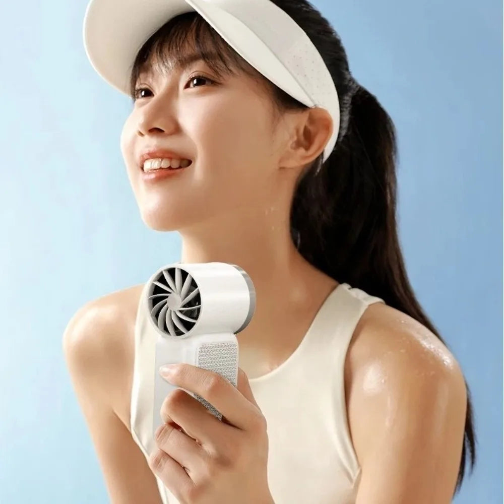 Mini Handheld Fan | 100-Speed LED Display USB Rechargeable