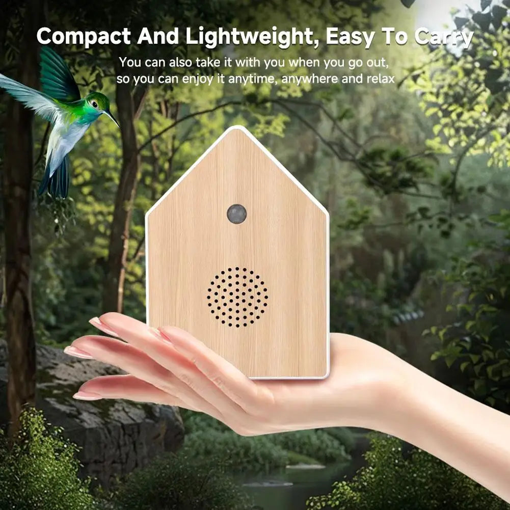 Motion-Activated Chirping Bird Music Box | Nature Sound Speaker