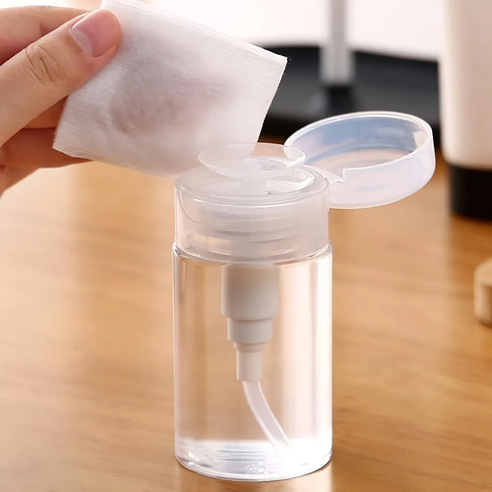 Empty Push Pump Dispenser Bottles – Toner, Nail Polish Remover