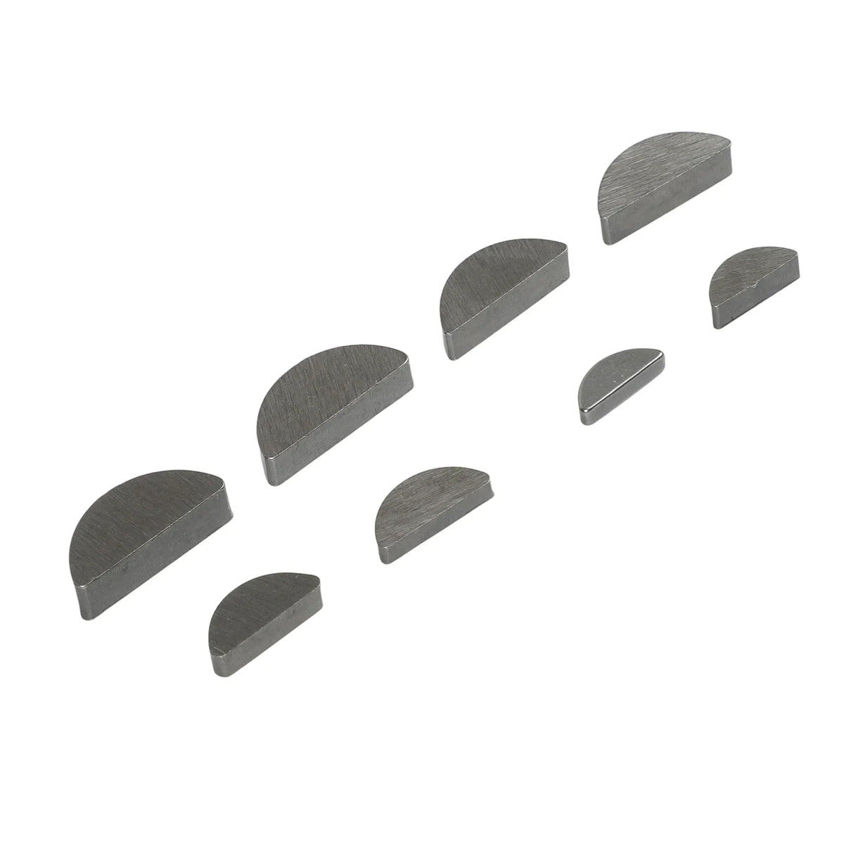 80pcs Carbon Steel Woodruff Half Moon Key Assortment Set