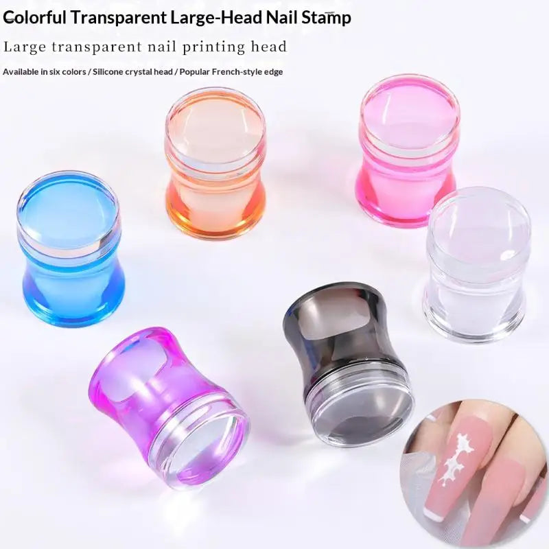 Clear Jelly Nail Art Stamper & Scraper – DIY Manicure Tool