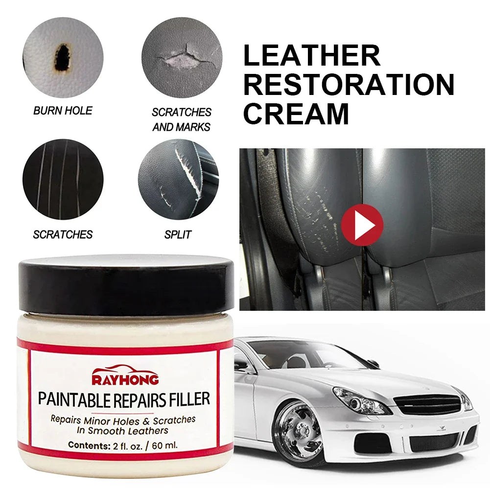 Leather Filling Paste Natural Filler Repair Compound Restoration