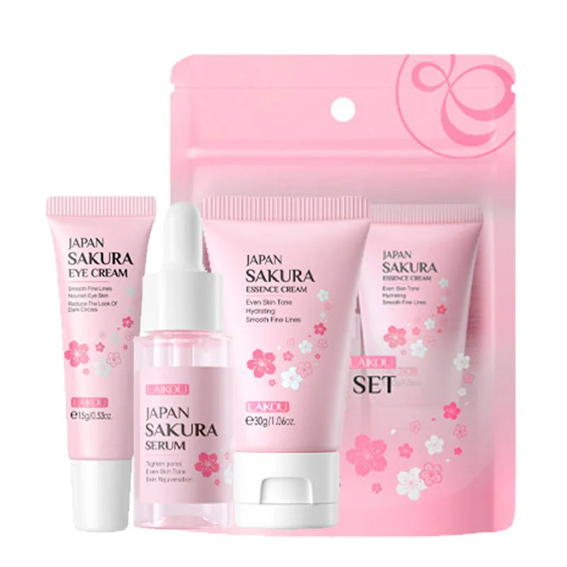 LAIKOU Vitamin C Skin Care Sets Face Cream Serum Eye Moisturizing