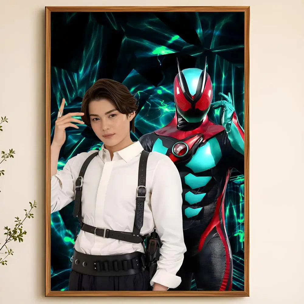 Tokusatsu ZEZTZ Waterproof Self-Adhesive HD Wall Poster Art