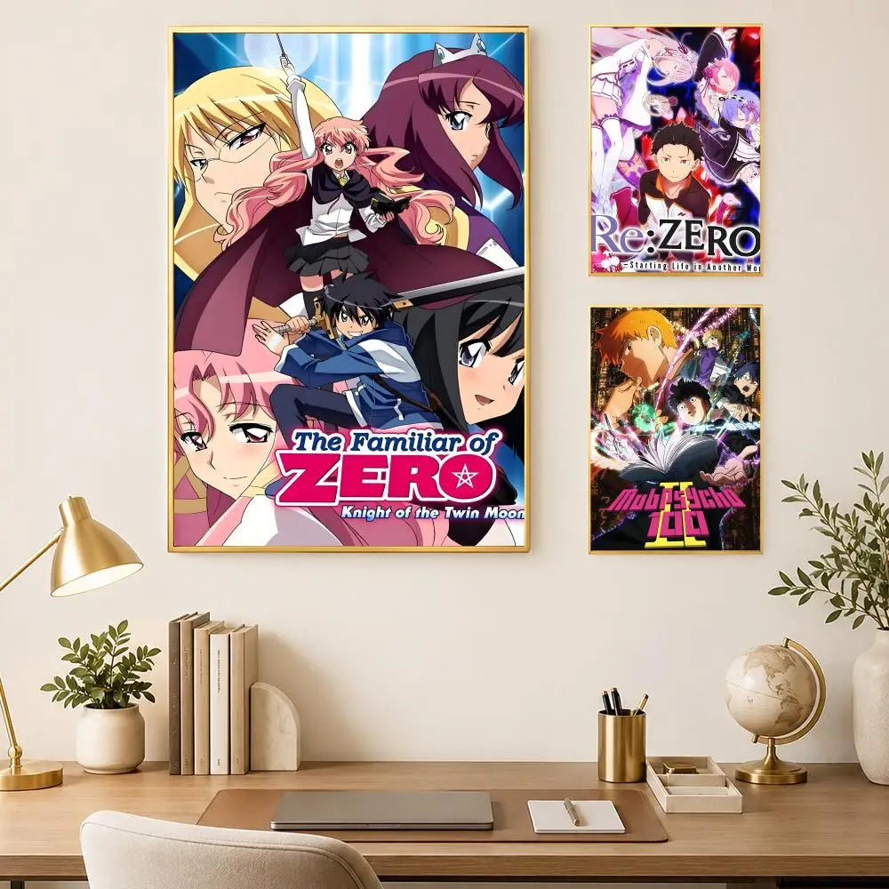 The Familiar of Zero Anime PVC Wall Poster – HD Self-Stick